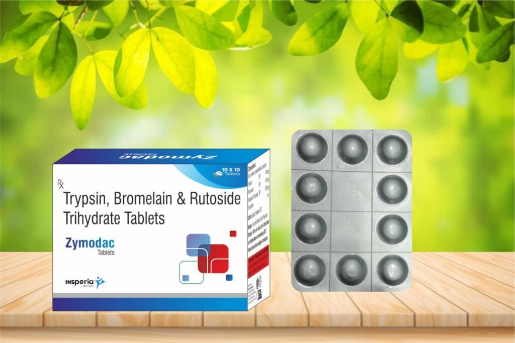 Trypsin, Bromelain & Rutoside Trihydrate Tablets